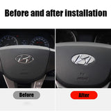 Hyundai Crystal Diamond Car Steering Wheel Center Sticker Decal