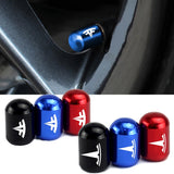 4pcs/set Tesla Car Air Valve Stem Cap Anti Dirty Tyre Valve Covers