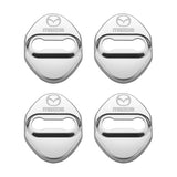 4pcs/set Mazda Stainless Steel Car Door Lock Cover Protection