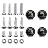 4pcs/set Mazda Logo Stainless Steel Car License Plate Bolts