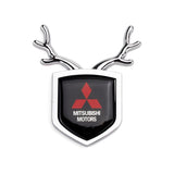 Mitsubishi ABS Deer Car Rear Sticker Shield Trunk Emblem Badge Decal