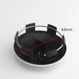 63mm Dodge SRT Logo Car Wheel Hub Center Caps Covers
