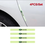 4pcs Land Rover Luminous Car Door Bumper Strip Anti-collision Protection Sticker
