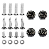 4pcs/set Subaru STI Logo Stainless Steel Car License Plate Bolts