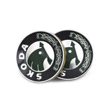 4pcs/set 56/60/65mm Skoda Logo ABS Car Wheel Hub Center Caps Covers