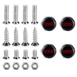 4pcs/set Subaru STI Logo Stainless Steel Car License Plate Bolts