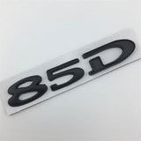 Tesla 75D 85D 90D 100D Letter Metal Car Rear Sticker Decal Emblem Badge