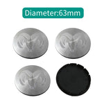 4PCS 54/60/63mm Dodge Sheep Car Wheel Center Hub Covers