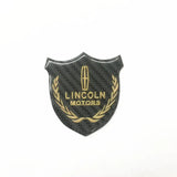 Lincoln Metal Carbon Fiber Car Rear Sticker Shield Trunk Emblem Badge Decal