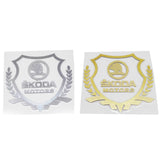 Skoda Shield Car Rear Sticker Auto Window Emblem Badge Decal