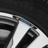 4pcs/set 9cm Chevrolet Aluminum Alloy Car Wheel Rim Tyre Sticker
