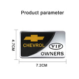 Chevrolet VIP OWNERS Metal Car Stickers Rear Emblem Badge