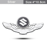 Suzuki Metal Wings Car Rear Sticker Auto Window Emblem Badge Decal