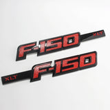 3PCS Ford F-150 XLT Logo Car Rear Sticker Trunk Emblem Badge Auto Body Side Fender Decal