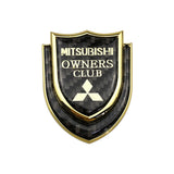 Mitsubishi Shield Carbon Fiber Car Rear Sticker Window Emblem Badge Decal