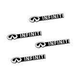 4pcs/set Infiniti Metal Car Stereo Sticker Auto Audio Emblem Decal