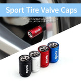 4pcs/set Infiniti Logo Sport Matte Car Air Valve Stem Caps Auto Tyre Valve Covers