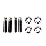 4pcs/set Jeep Logo Carbon Fiber Car Door Bolt Lock Pins Gate Lock Screws