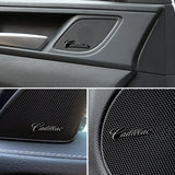 4pcs/set Cadillac Metal Car Stereo Sticker Auto Audio Emblem Decal