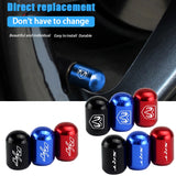 4pcs/set Dodge SRT RT RAM Car Wheel Tire Valve Stem Caps Air Sports Covers