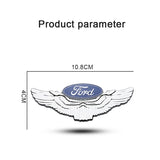 Ford Metal Wings Car Rear Sticker Auto Window Emblem Badge Decal