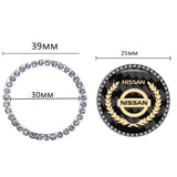 Nissan Carbon Fiber Car Engine One-click Start Stop Button Cover Sticker