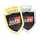 3D Car Sticker GR Sport Logo Emblem Badge Decals for Toyota HV YARiS GRMN RZ RC RS Prius GR Sport Lexus Harrier GR Logo Sticker