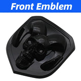 Car Front Tailgate Emblem for Dodge Ram 1500 2500 3500 HeavyDuty BigHorn 2010-2018 Skull ABS Sticker