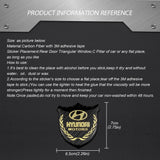 Hyundai Metal Carbon Fiber Car Rear Sticker Shield Trunk Emblem Badge Decal