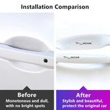 8pcs Jaguar Car Door Handle Bowl Wrist Transparent Protector Anti-collision Decal