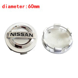 4pcs/set 54mm 58mm 60mm Nissan ABS Car Wheel Hub Center Caps Covers