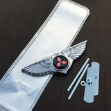 Mitsubishi Angle Wings Metal Car Front Center Sticker Grille Emblem