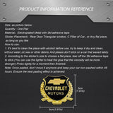 2PCS Chevrolet Metal Car Rear Sticker Shield Trunk Emblem Badge Decal
