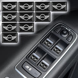 10pcs MINI Cooper Epoxy Car Armrest Button Sticker