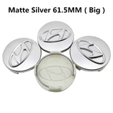 4pcs/set 57/61.5/62/65mm Hyundai Car Wheel Hub Center Caps Covers