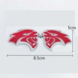 2PCS Dodge Hellcat Metal Car Rear Sticker Auto Trunk Emblem Badge Decal