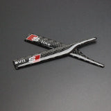 Audi Sline Carbon Fiber Rearview Mirror Car Stickers Emblem Decal