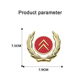 Citroen Metal Car Rear Sticker Trunk Window Emblem Badge Decal