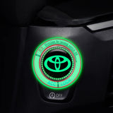 Toyota Luminous Car Engine One-click Start Stop Button Cover Sticker