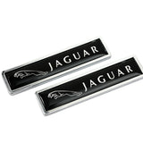 2pcs/set Jaguar Logo Metal Car Side Sticker Auto Emblem Badge