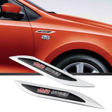2pcs Honda Mugen Logo Metal Car Sider Fender Sticker Emblem Badge