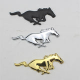 2pcs 7.5cm 11cm Ford Mustang Logo Metal Car Rear Sticker Decal Auto Body Fender Side Emblem Badge