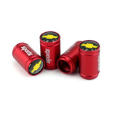 4pcs/set Chevrolet SSR Logo Sport Matte Car Air Valve Stem Caps Auto Tyre Valve Covers