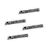 4pcs/set Mitsubishi Lancer Outlander ASX Pajero Ralliart Metal Car Stereo Sticker Auto Audio Emblem Decal