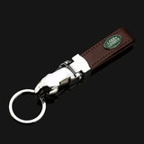 Land Rover Leopard PU Leather Car Keychain Key Ring Pendant