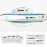 8pcs Buick Car Door Handle Bowl Wrist Transparent Protector Anti-collision Decal