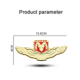 Dodge Metal Wings Car Rear Sticker Window Emblem Badge Decal