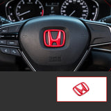 For  Logo XRV 2017 2018 2019 2021 Carbon Fiber ABS Car Front Grille Rear Trunk Steering Wheel Emblem Sticker Accessories