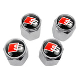 Audi Sline Logo Car Tyre Valve Stem Caps