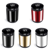 Infiniti Metal Car Ash Tray Auto Ashtray Cigarette Holder Box with LED Light